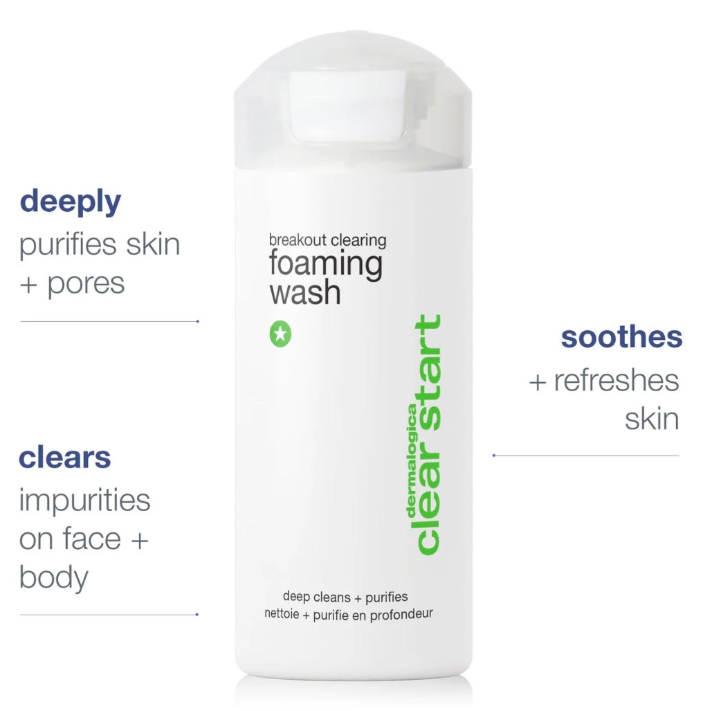 breakout clearing foaming wash