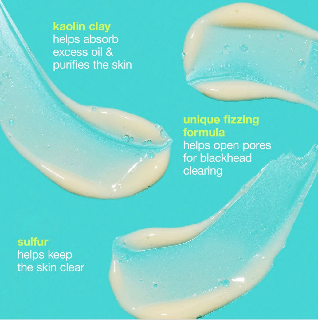 blackhead clearing fizz mask