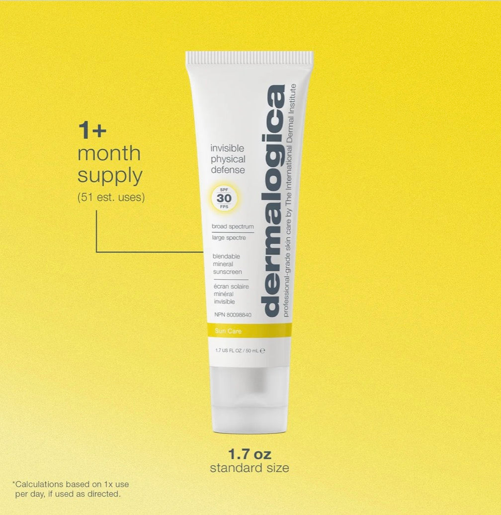 invisible physical defense mineral sunscreen spf30